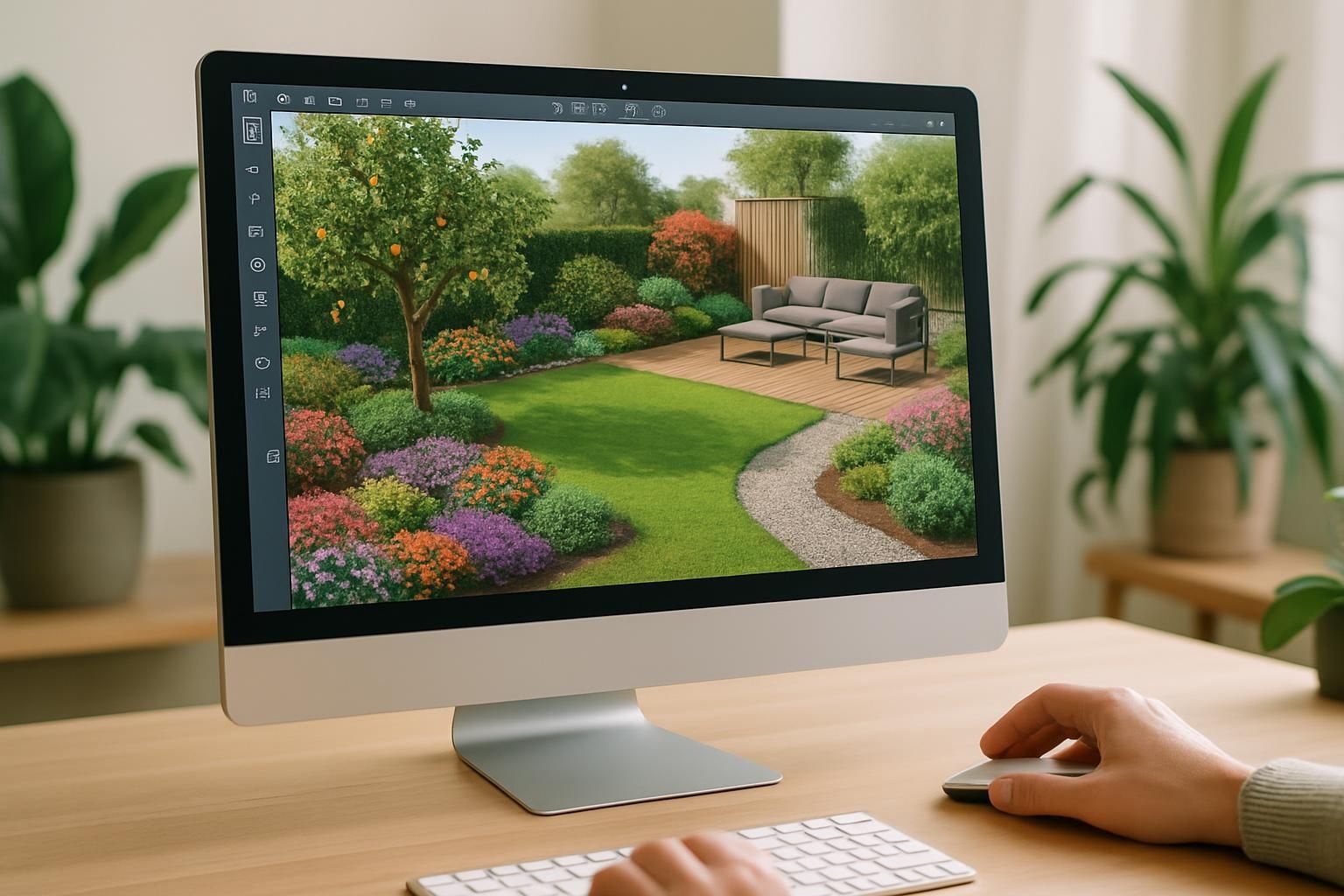 Créez facilement et rapidement votre plan de jardin en 3D directement en ligne, sans aucune compétence préalable.